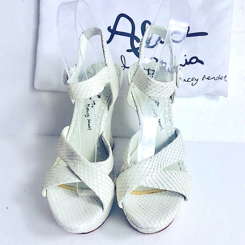 Alice + Olivia Python Chunky Platform Wedge - image 7